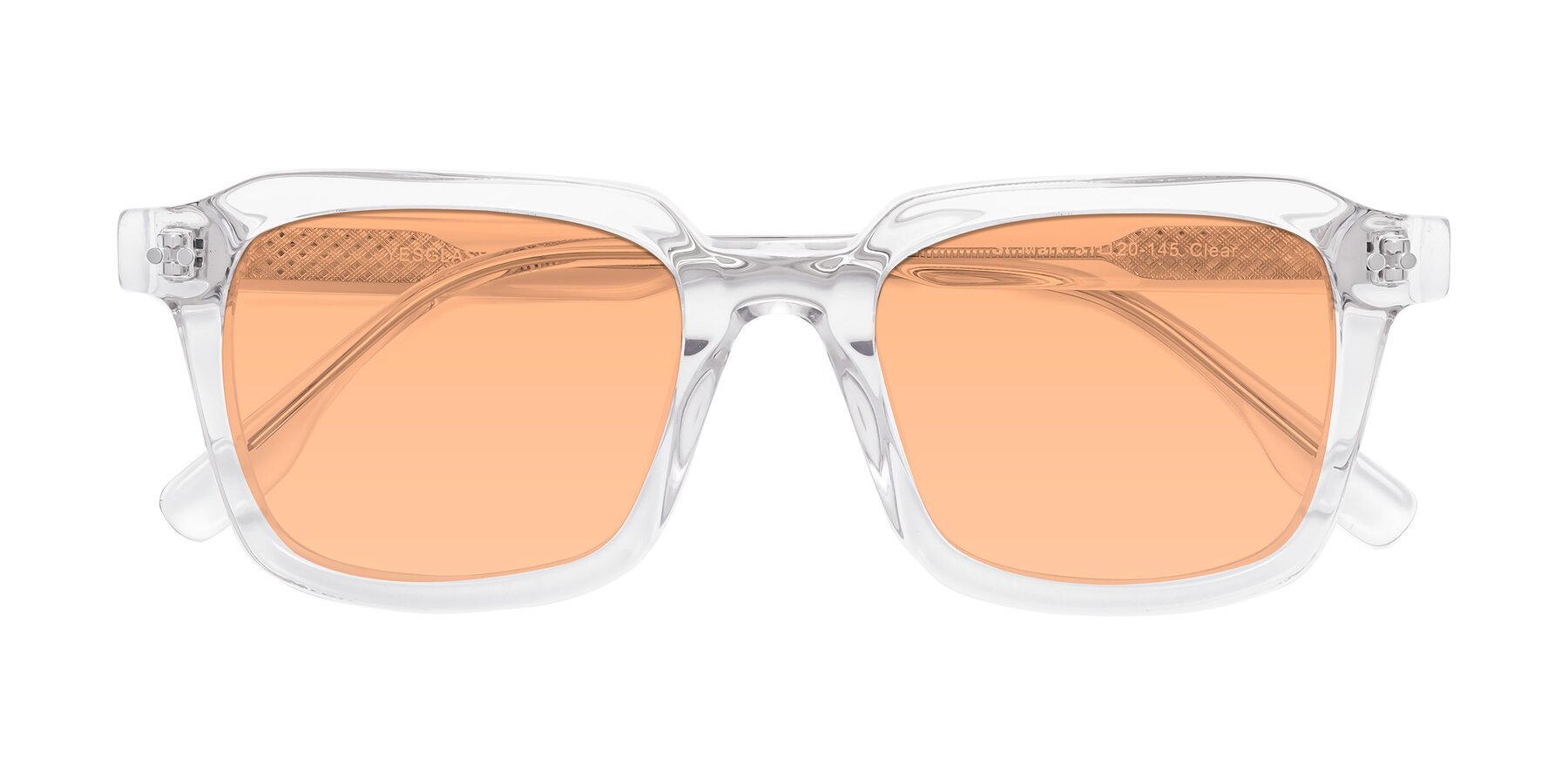 Folded Front of St. Mark in Clear with Light Orange Tinted Lenses