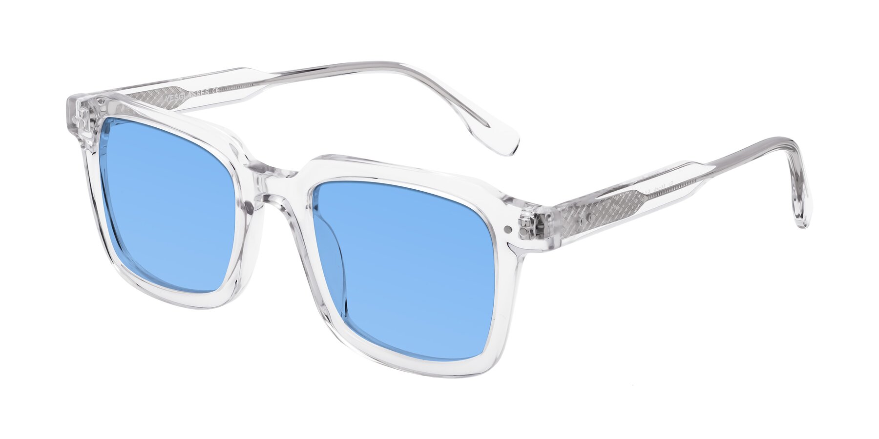 Angle of St. Mark in Clear with Medium Blue Tinted Lenses