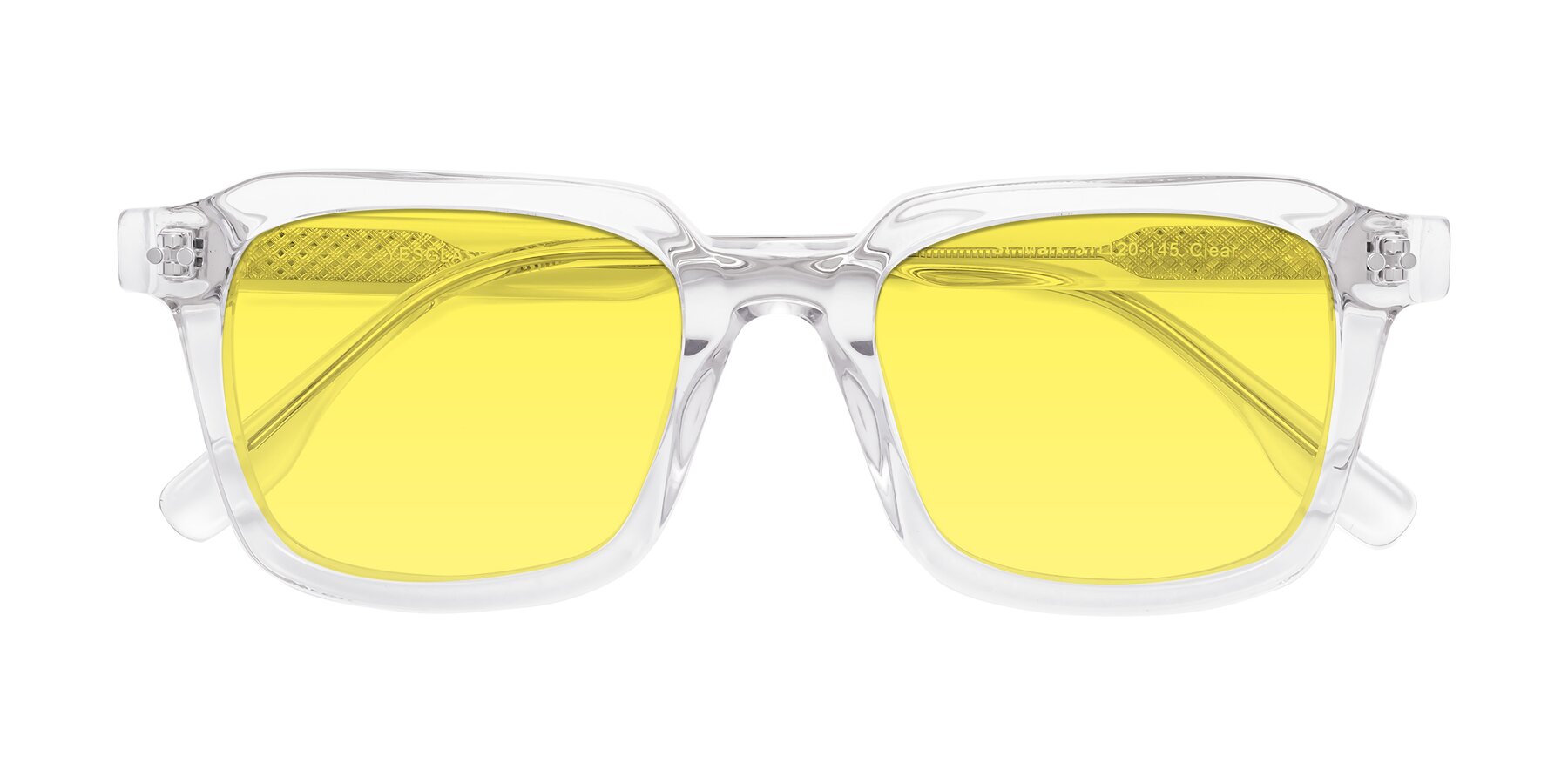 Folded Front of St. Mark in Clear with Medium Yellow Tinted Lenses