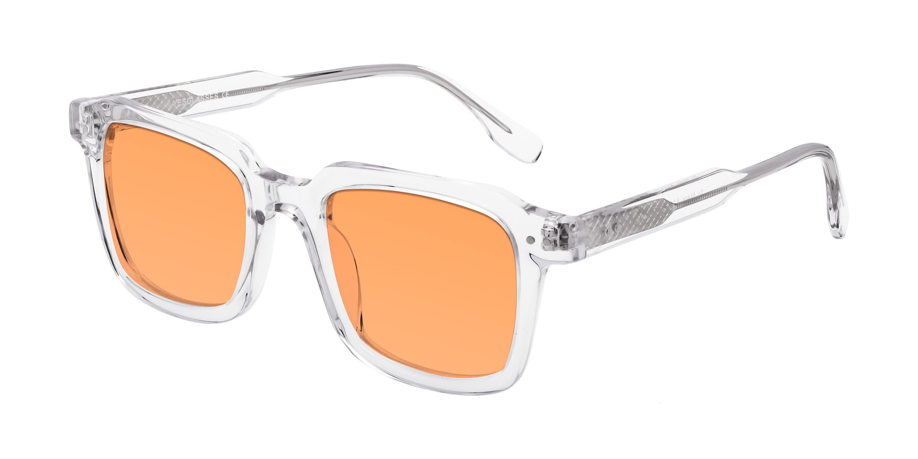 Angle of St. Mark in Clear with Medium Orange Tinted Lenses