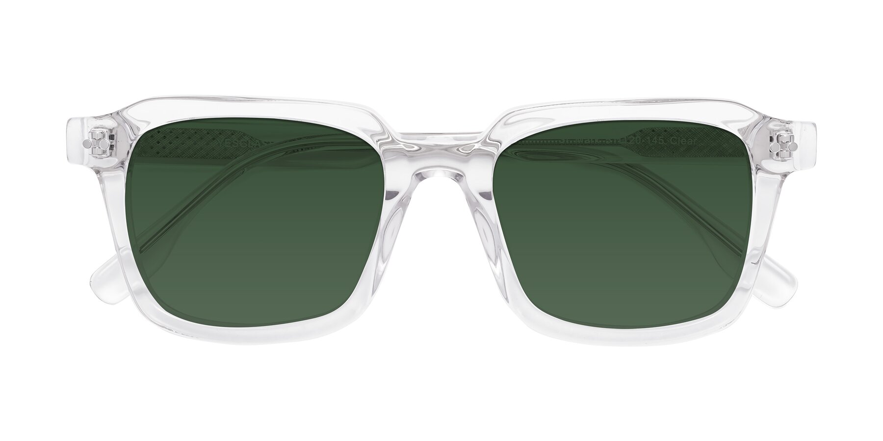 Folded Front of St. Mark in Clear with Green Tinted Lenses