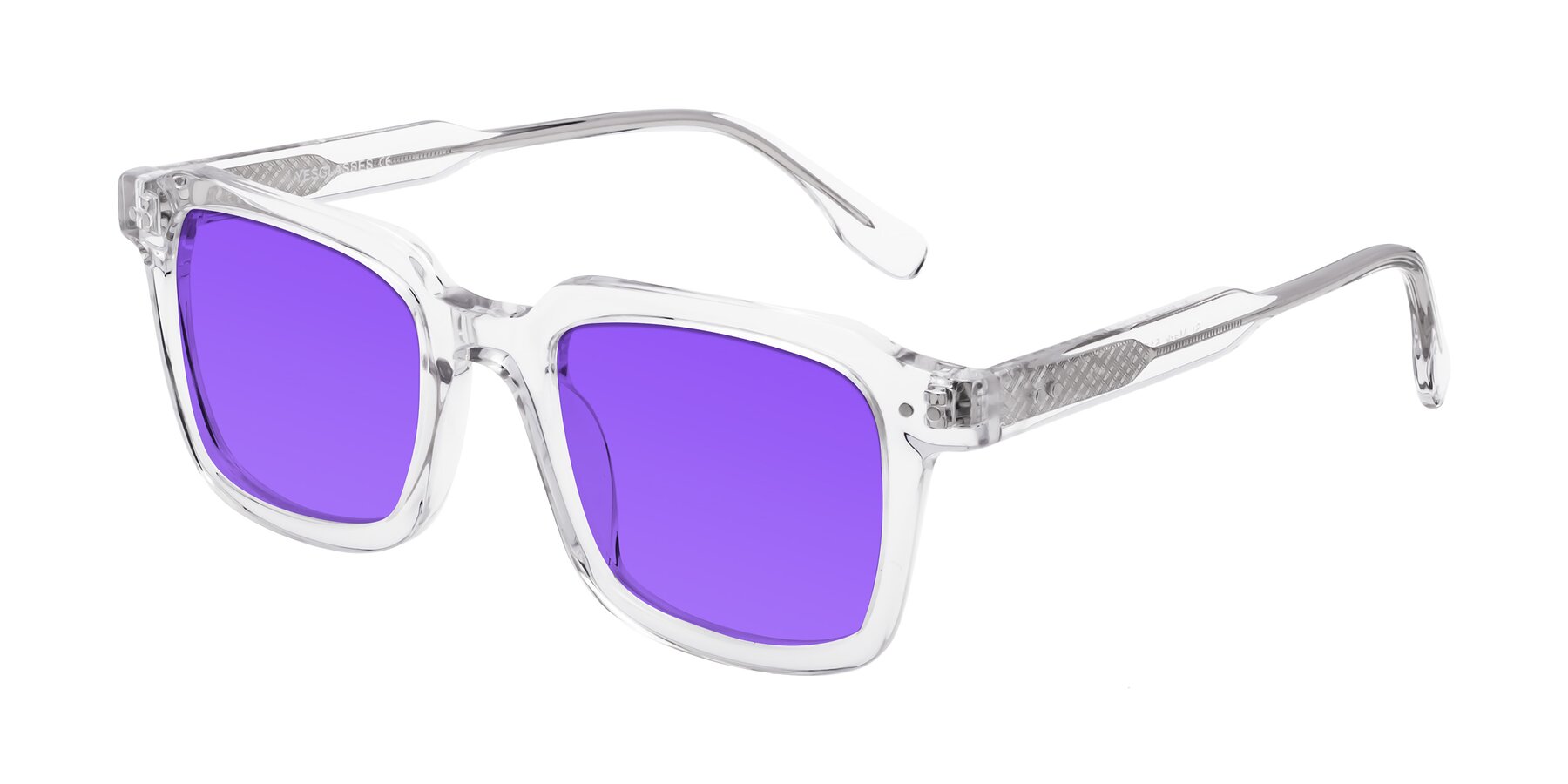 Angle of St. Mark in Clear with Purple Tinted Lenses