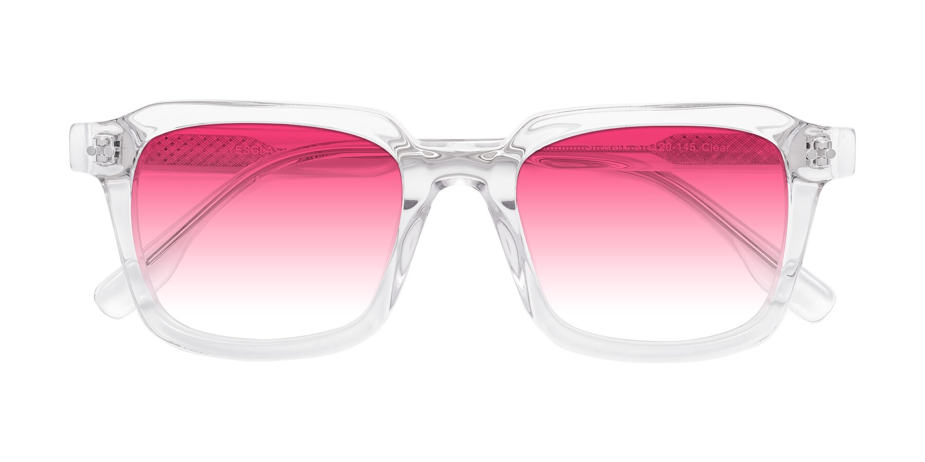 Folded Front of St. Mark in Clear with Pink Gradient Lenses