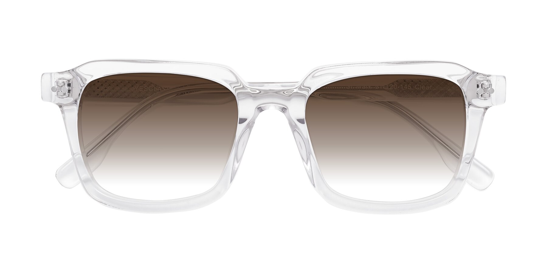 Folded Front of St. Mark in Clear with Brown Gradient Lenses