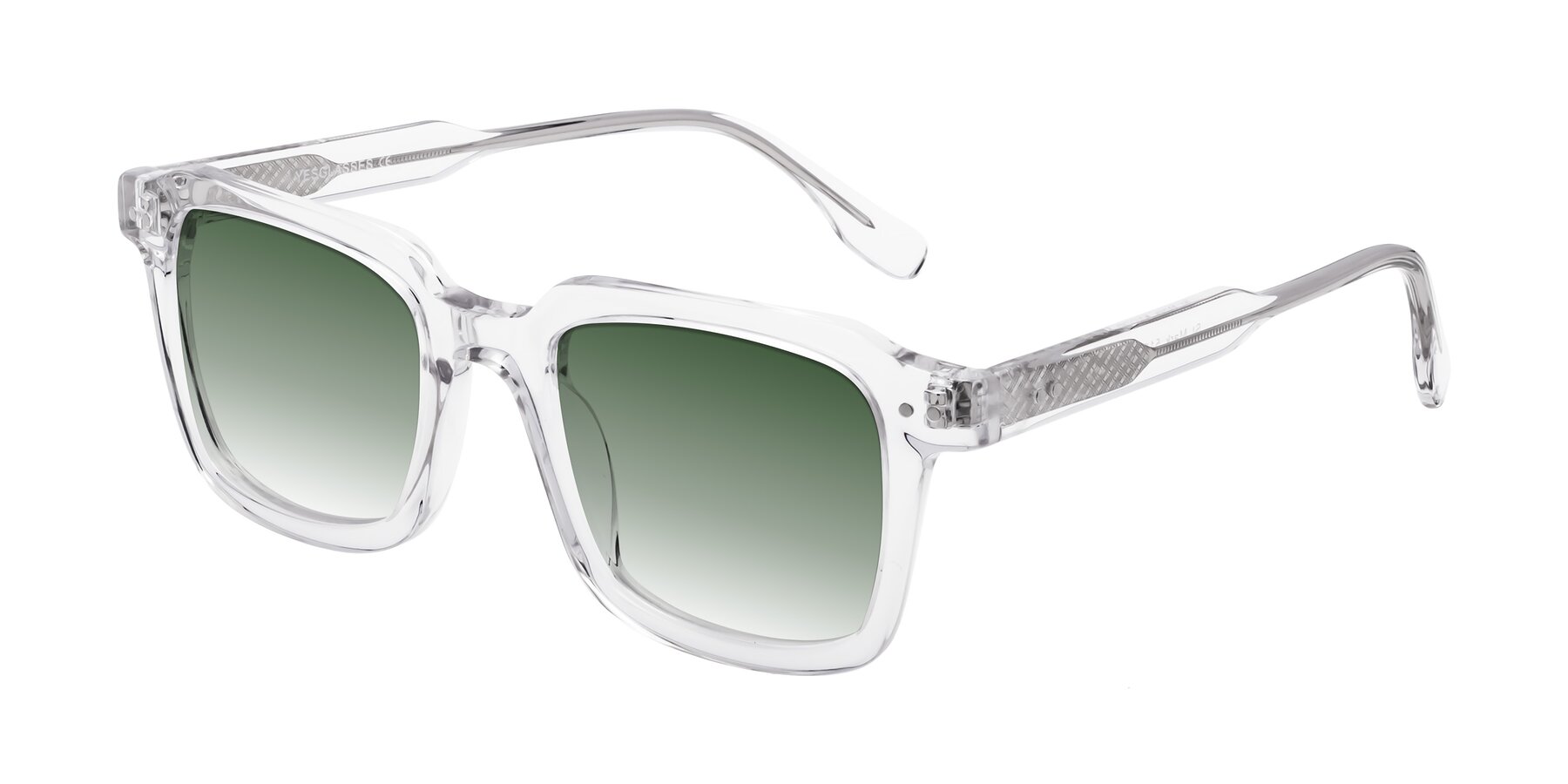 Angle of St. Mark in Clear with Green Gradient Lenses