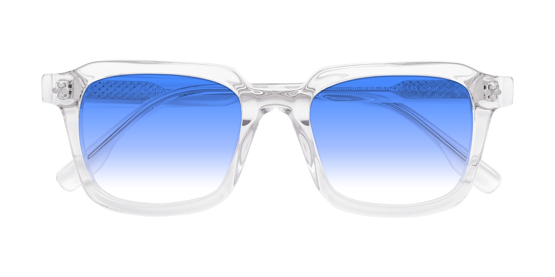 Folded Front of St. Mark in Clear with Blue Gradient Lenses