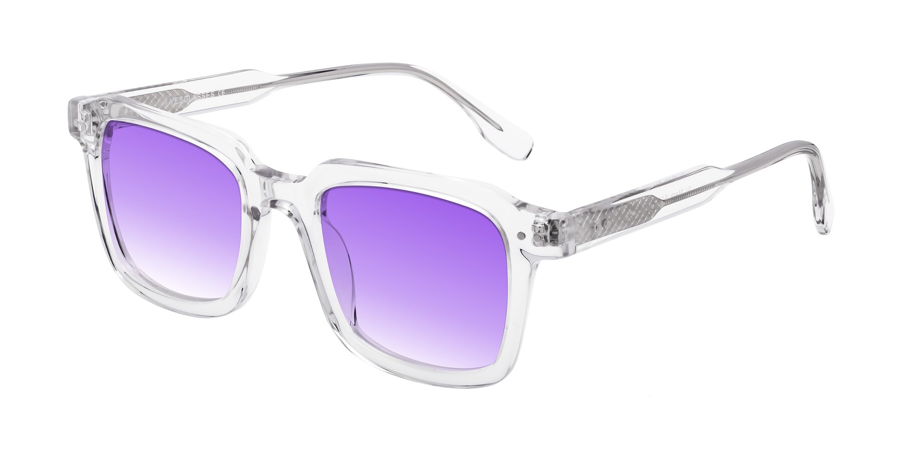 Angle of St. Mark in Clear with Purple Gradient Lenses