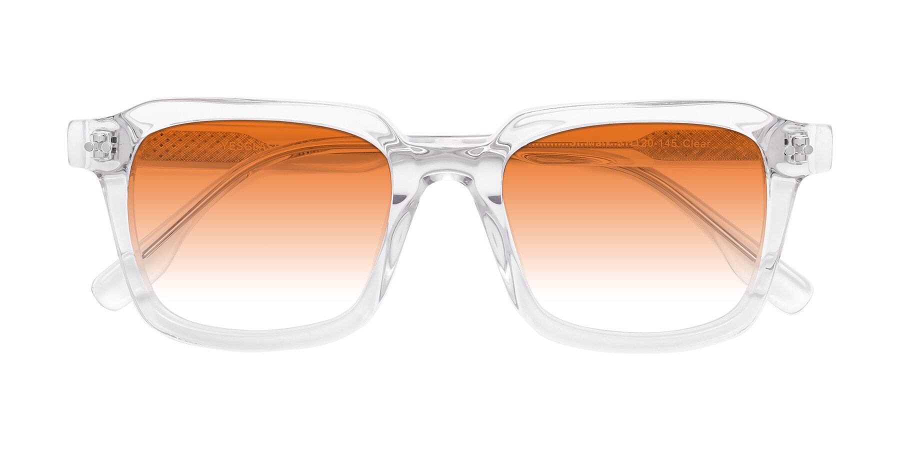 Folded Front of St. Mark in Clear with Orange Gradient Lenses