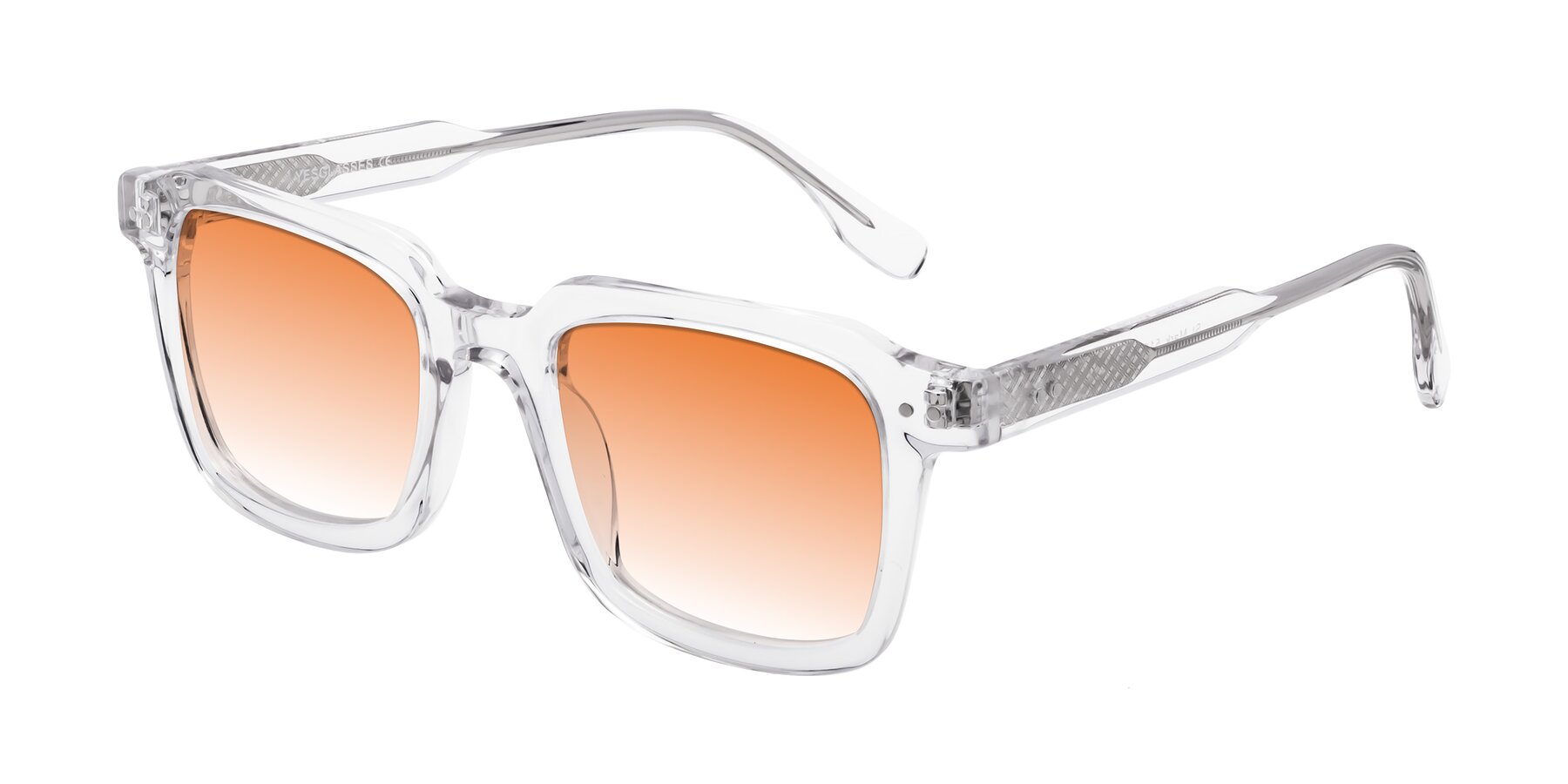 Angle of St. Mark in Clear with Orange Gradient Lenses