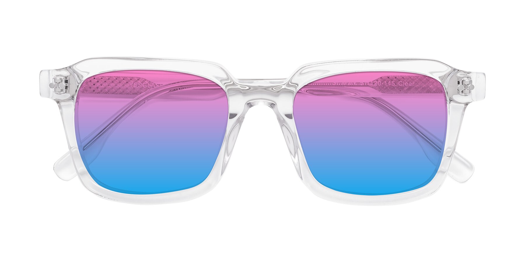 Folded Front of St. Mark in Clear with Pink / Blue Gradient Lenses