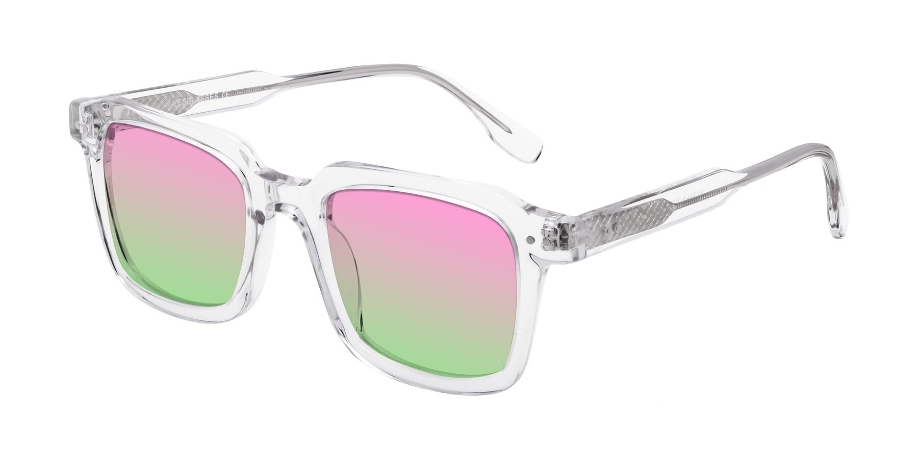 Angle of St. Mark in Clear with Pink / Green Gradient Lenses
