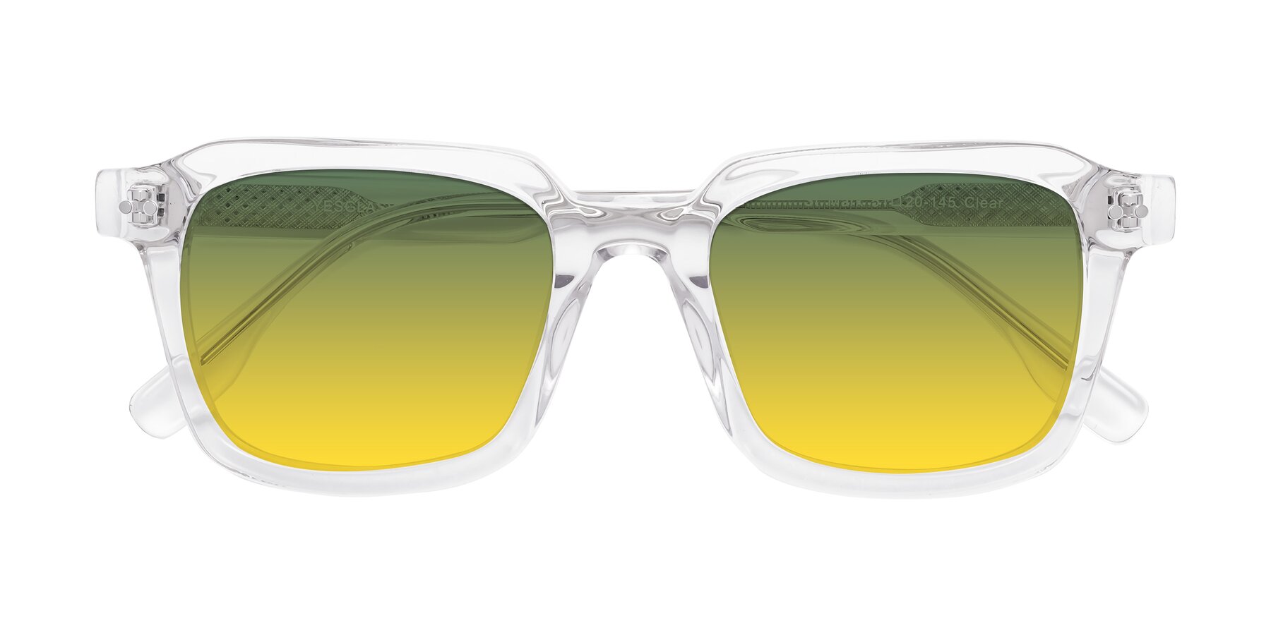 Folded Front of St. Mark in Clear with Green / Yellow Gradient Lenses
