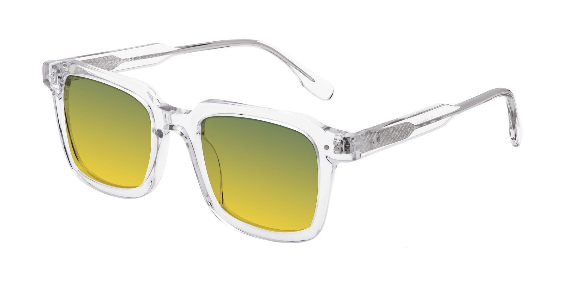 Angle of St. Mark in Clear with Green / Yellow Gradient Lenses