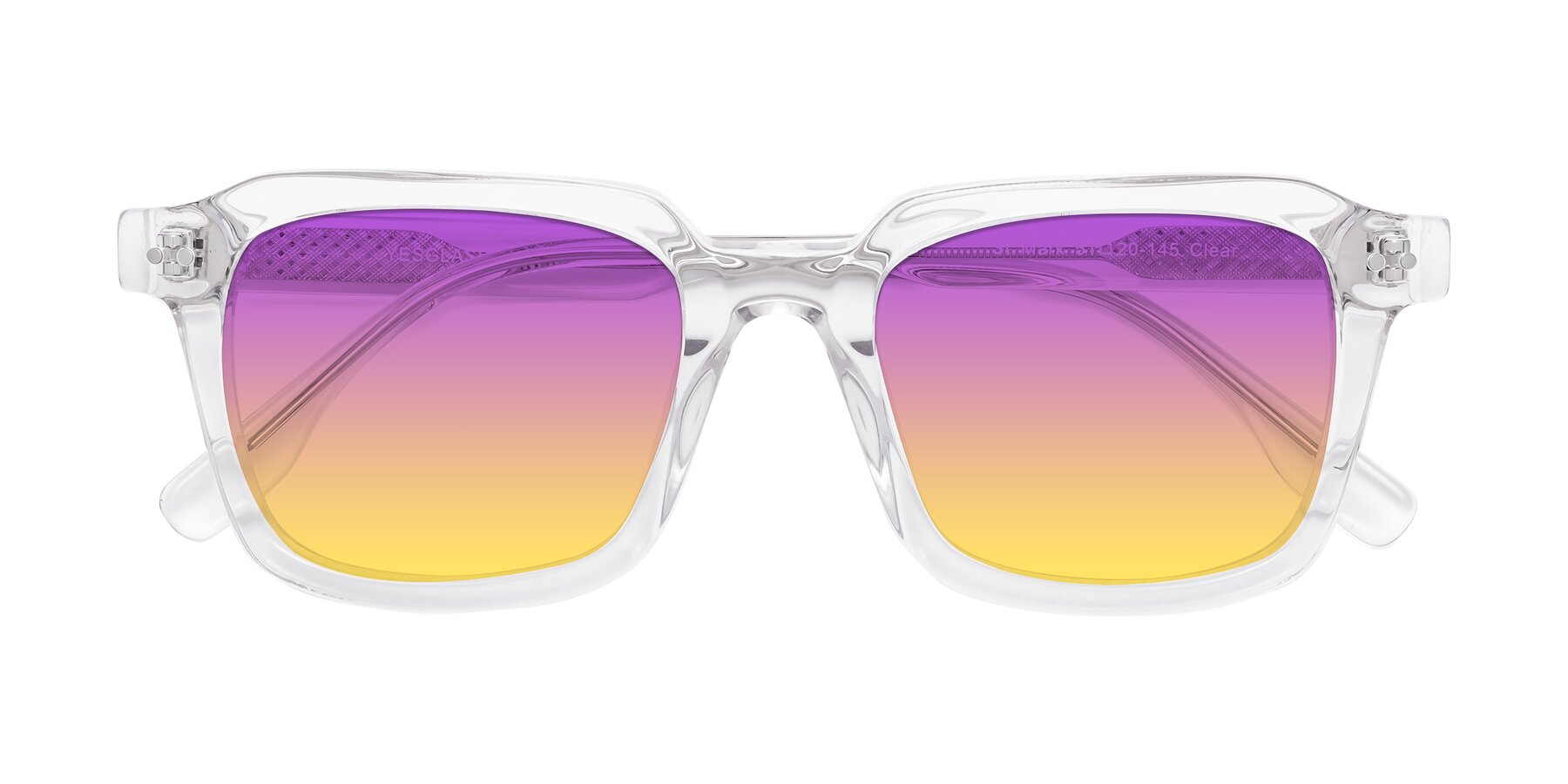Folded Front of St. Mark in Clear with Purple / Yellow Gradient Lenses