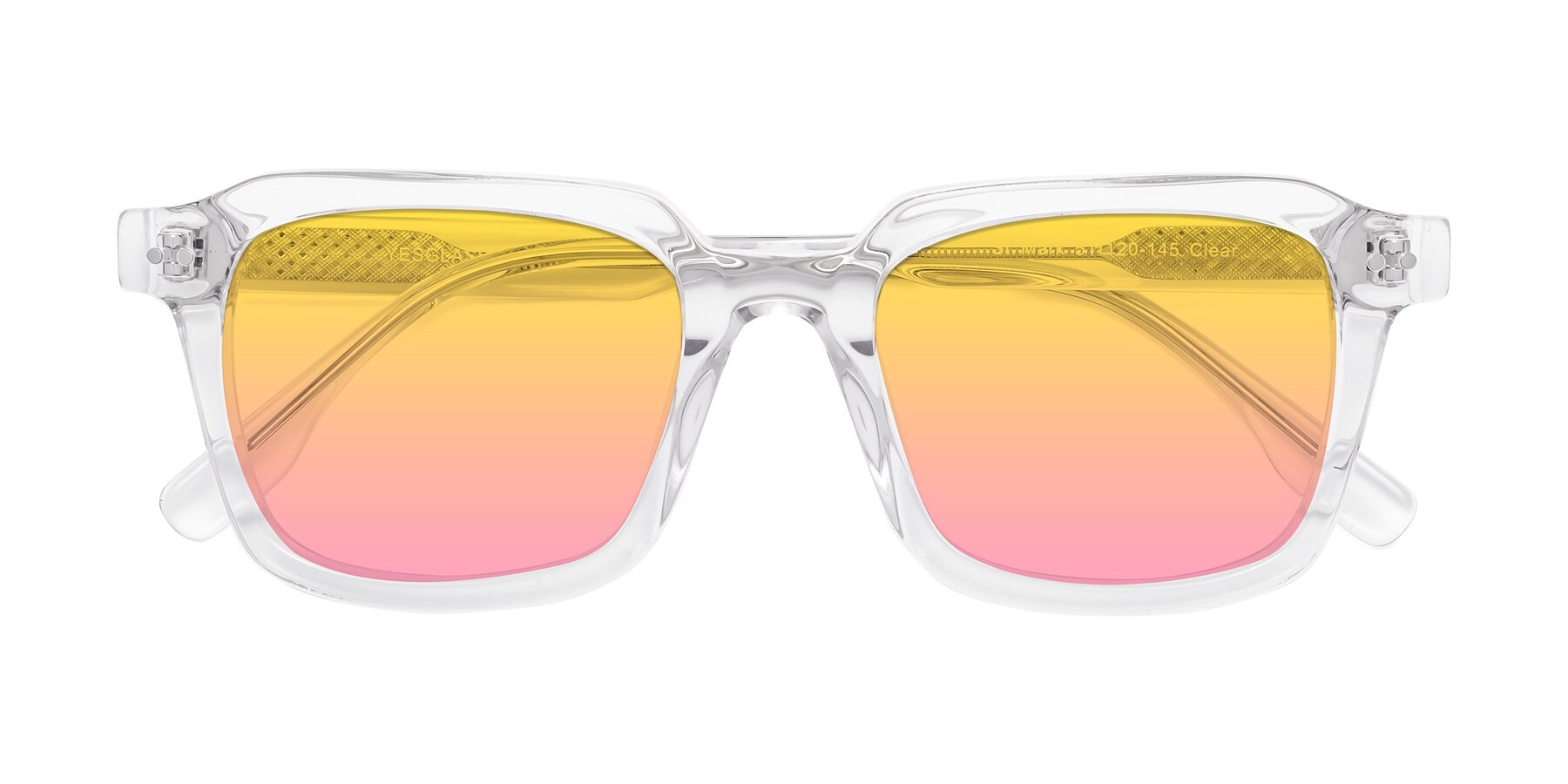 Folded Front of St. Mark in Clear with Yellow / Pink Gradient Lenses