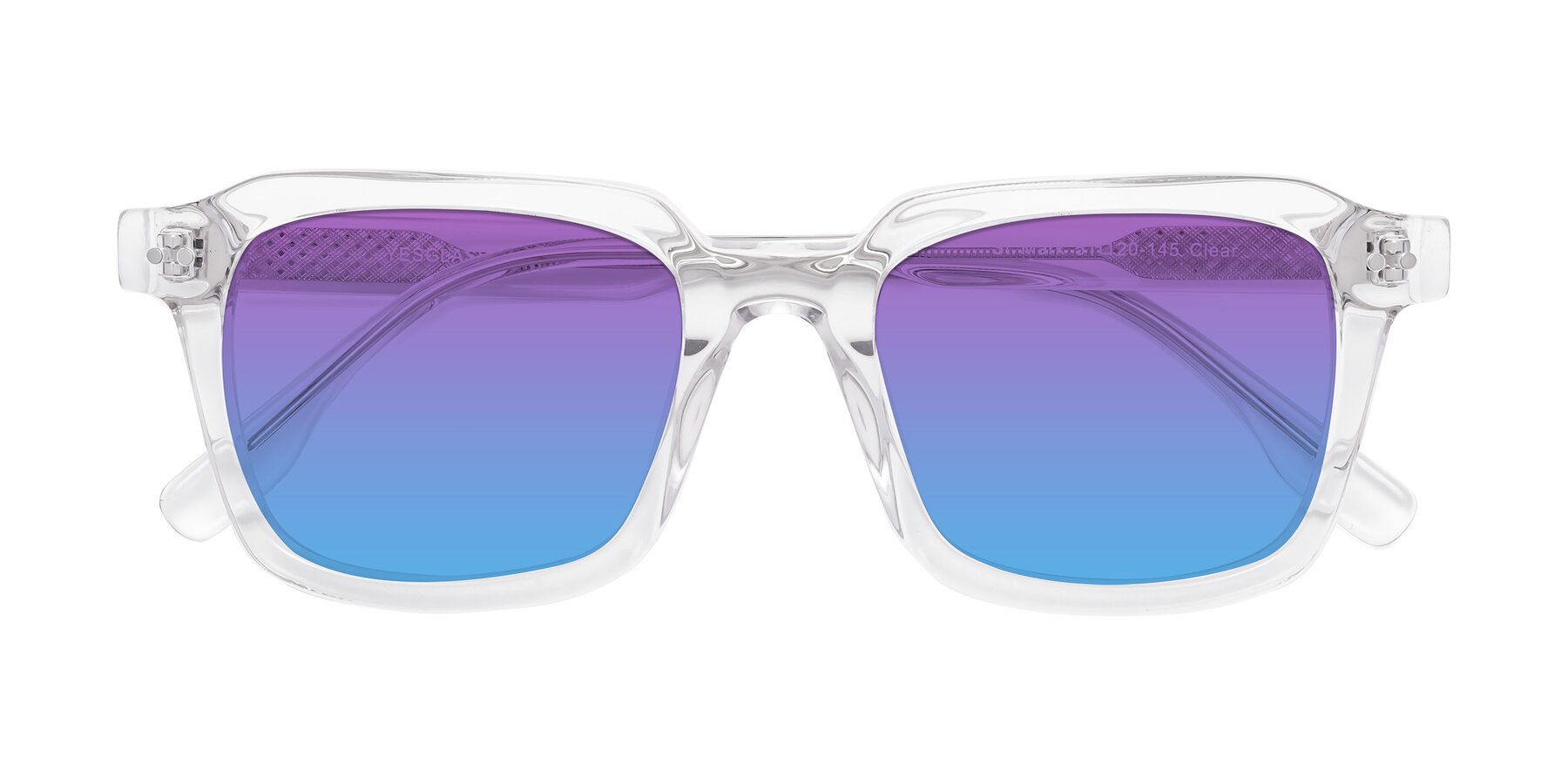Folded Front of St. Mark in Clear with Purple / Blue Gradient Lenses
