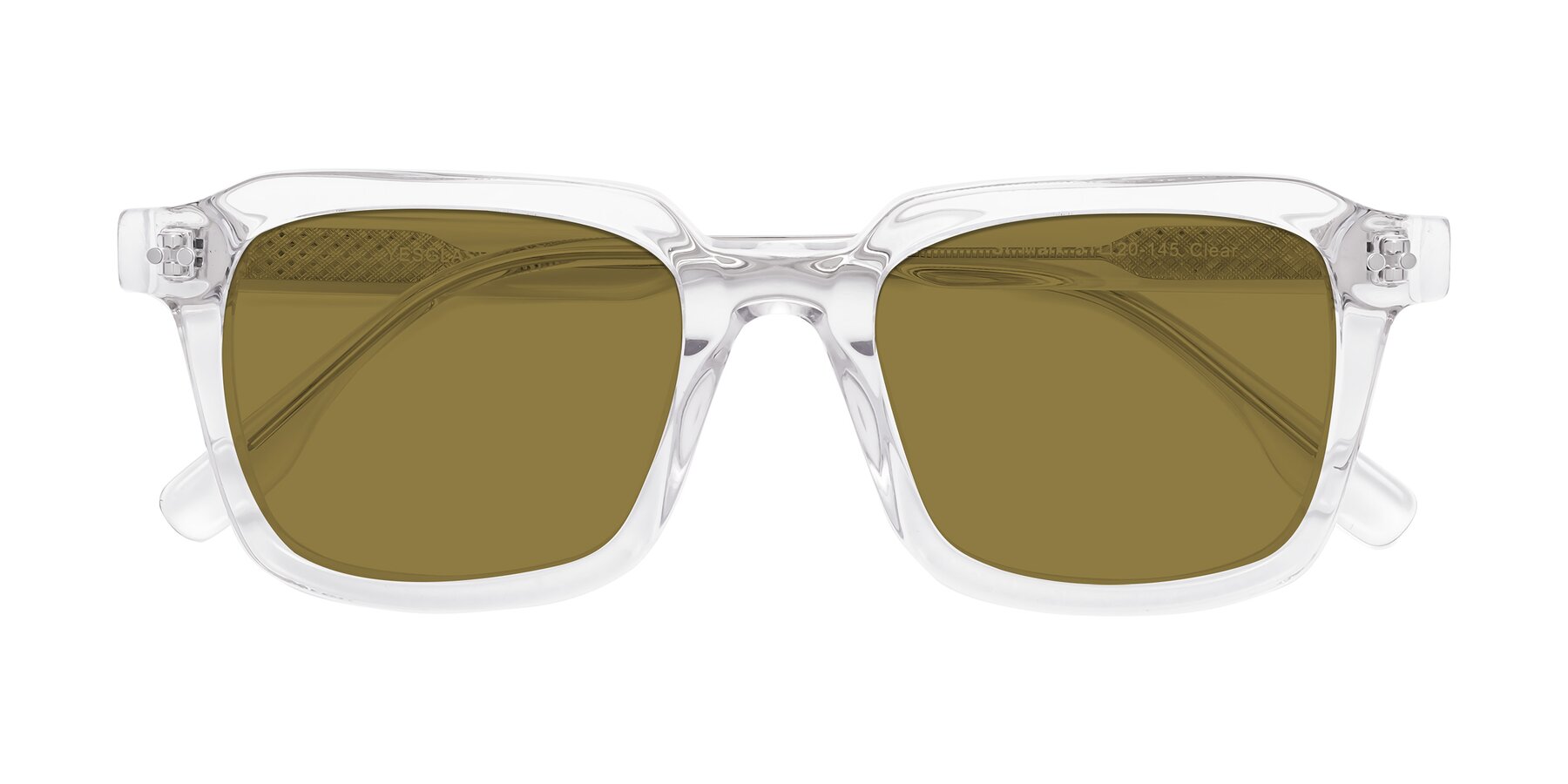 Folded Front of St. Mark in Clear with Brown Polarized Lenses