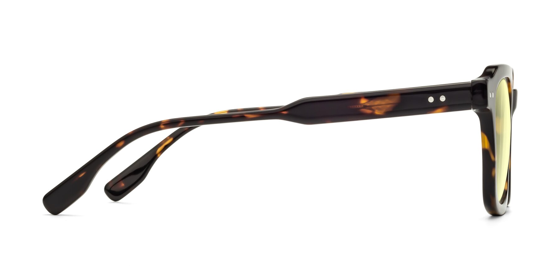 Side of St. Mark in Tortoise with Light Yellow Tinted Lenses