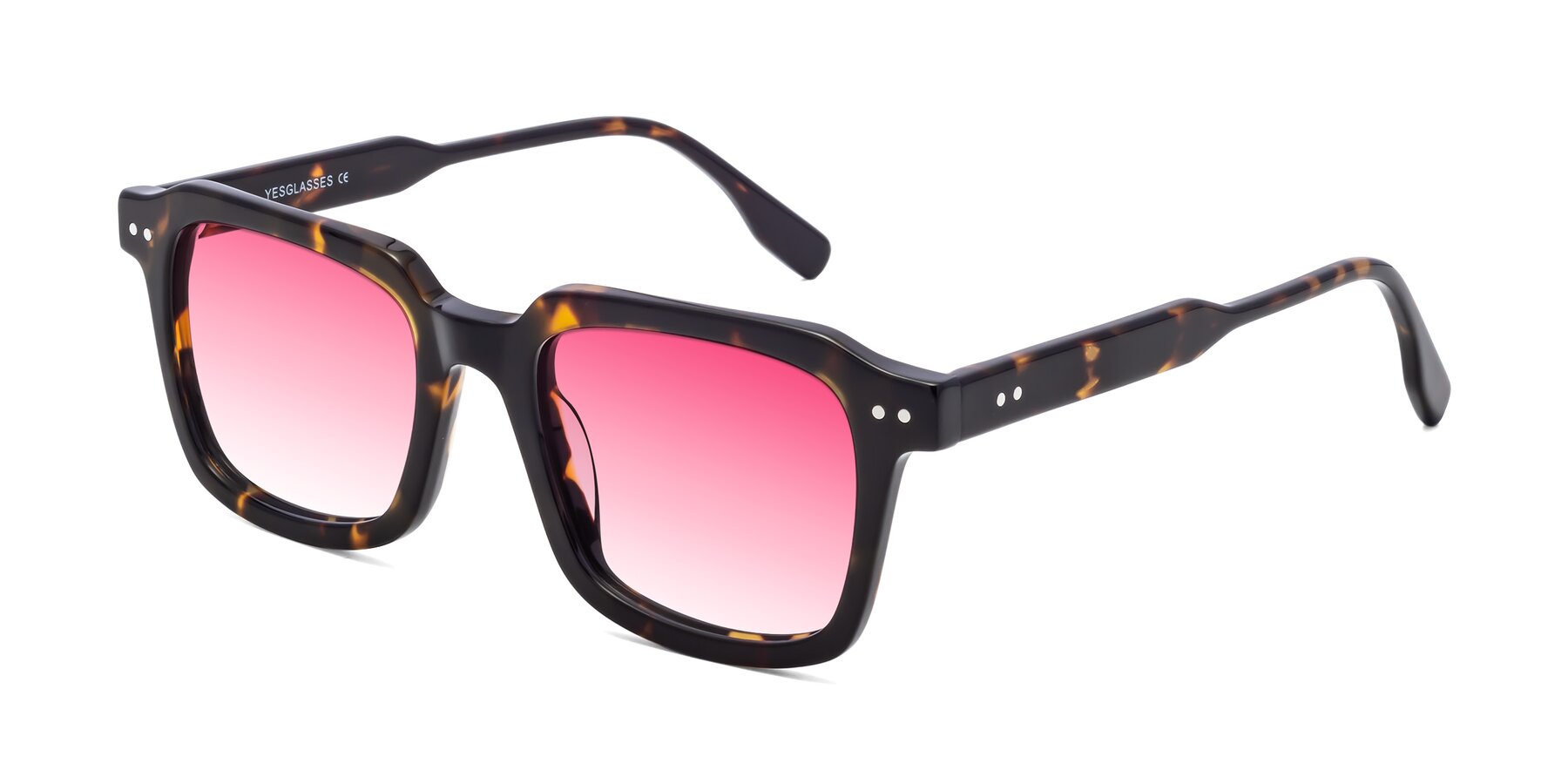 Angle of St. Mark in Tortoise with Pink Gradient Lenses