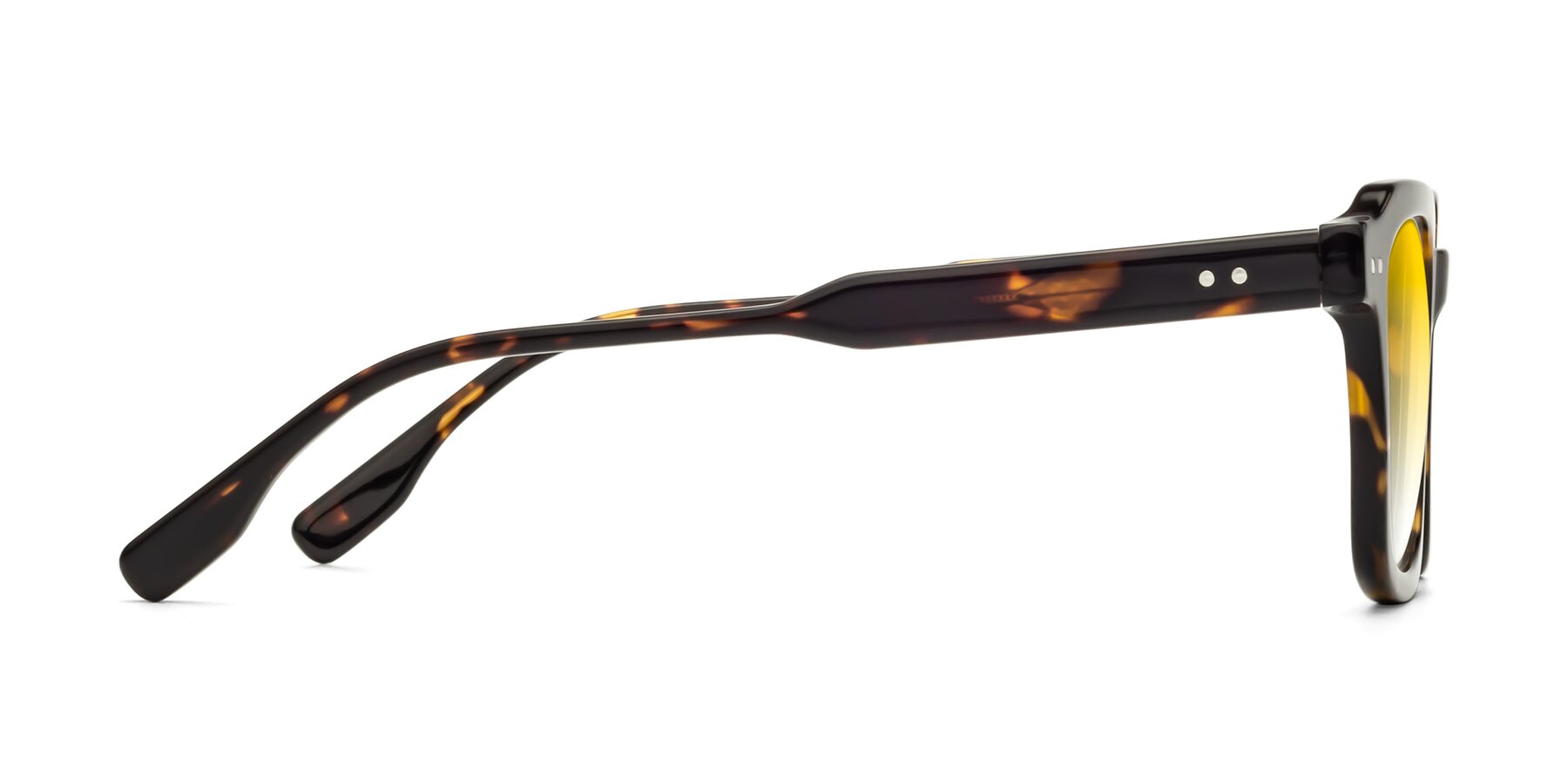 Side of St. Mark in Tortoise with Yellow Gradient Lenses