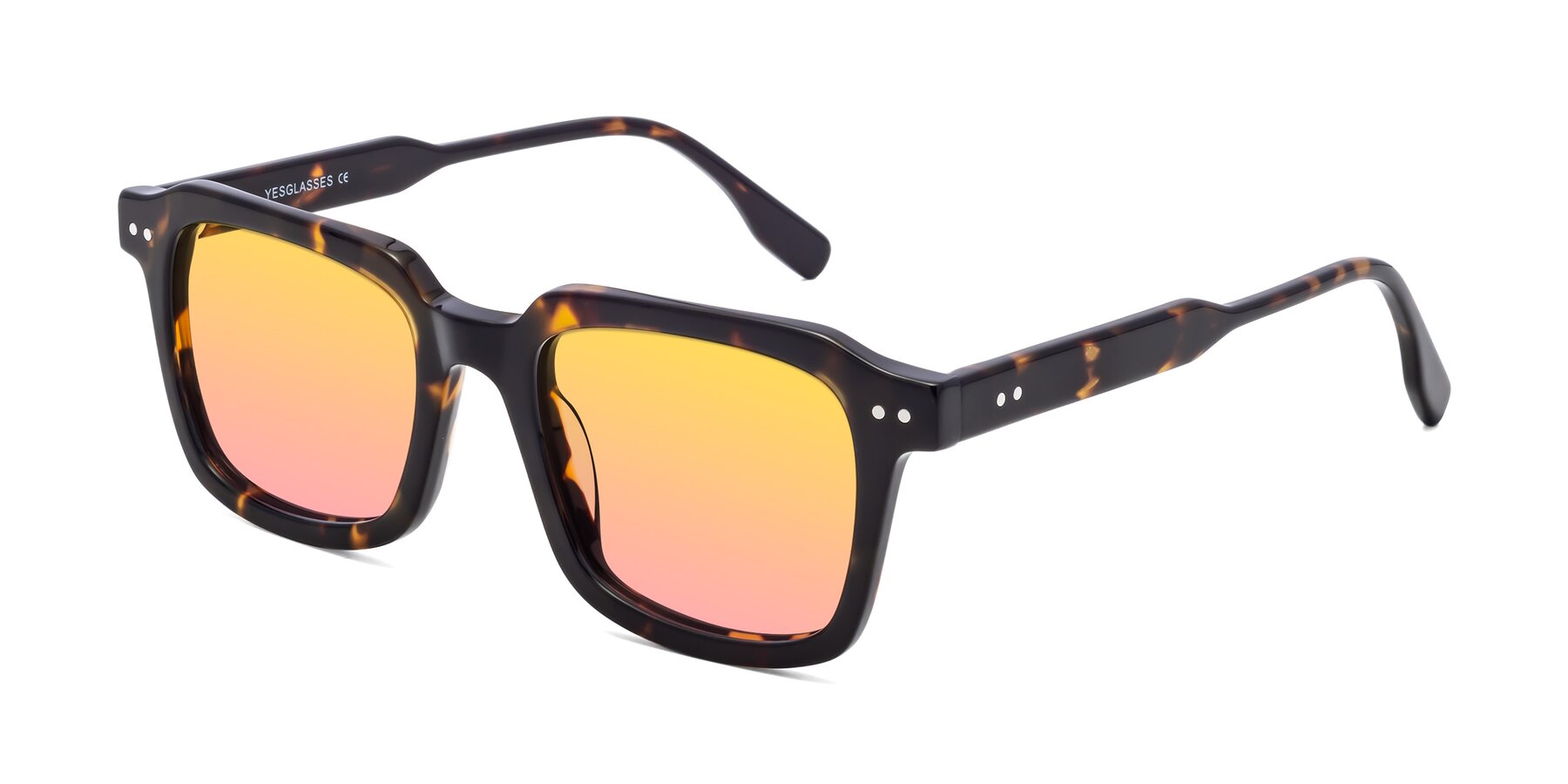 Angle of St. Mark in Tortoise with Yellow / Pink Gradient Lenses