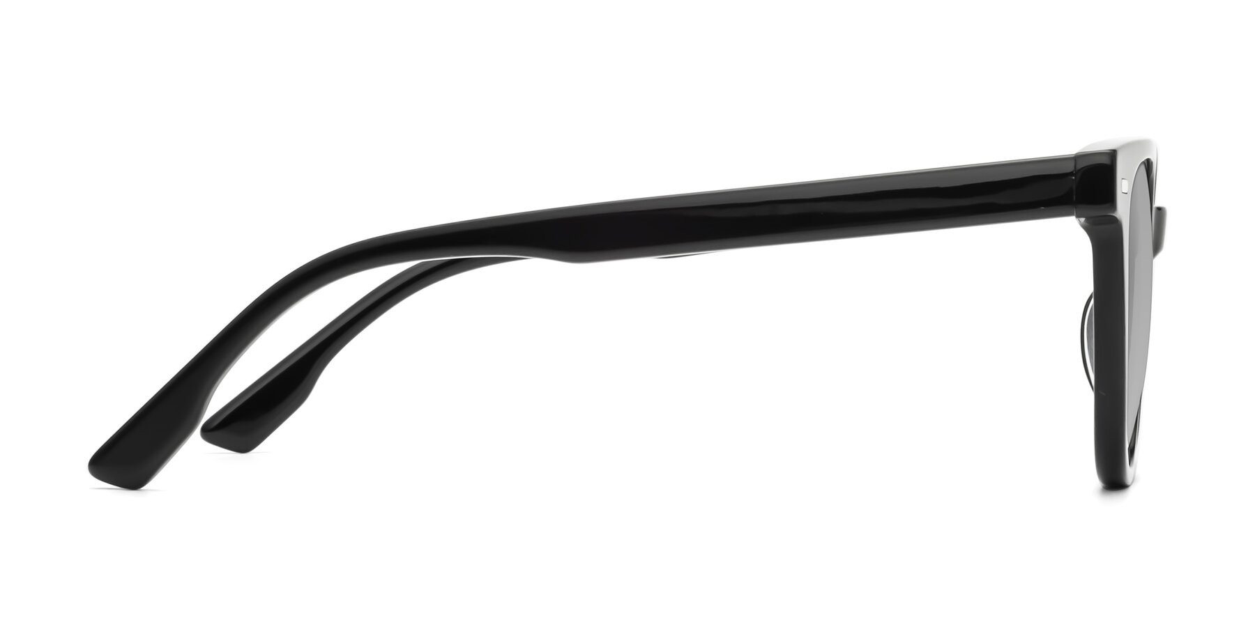 Side of Beacon in Black with Light Gray Tinted Lenses