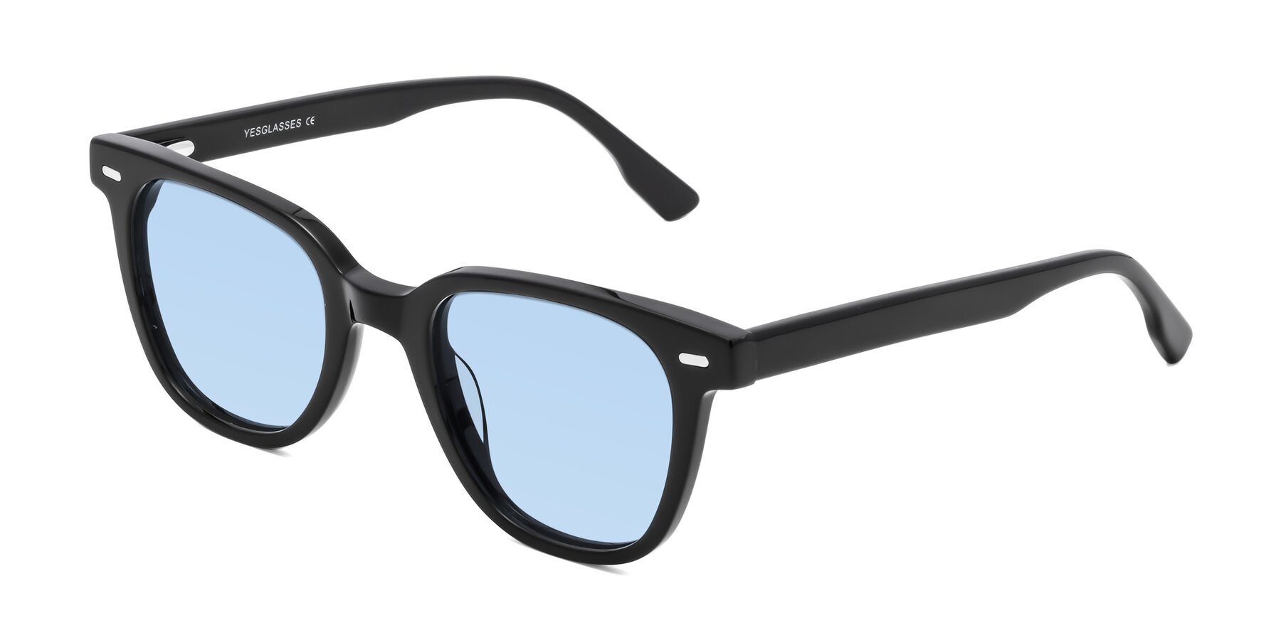 Angle of Beacon in Black with Light Blue Tinted Lenses