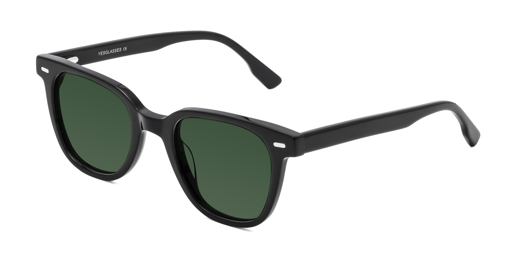 Angle of Beacon in Black with Green Tinted Lenses