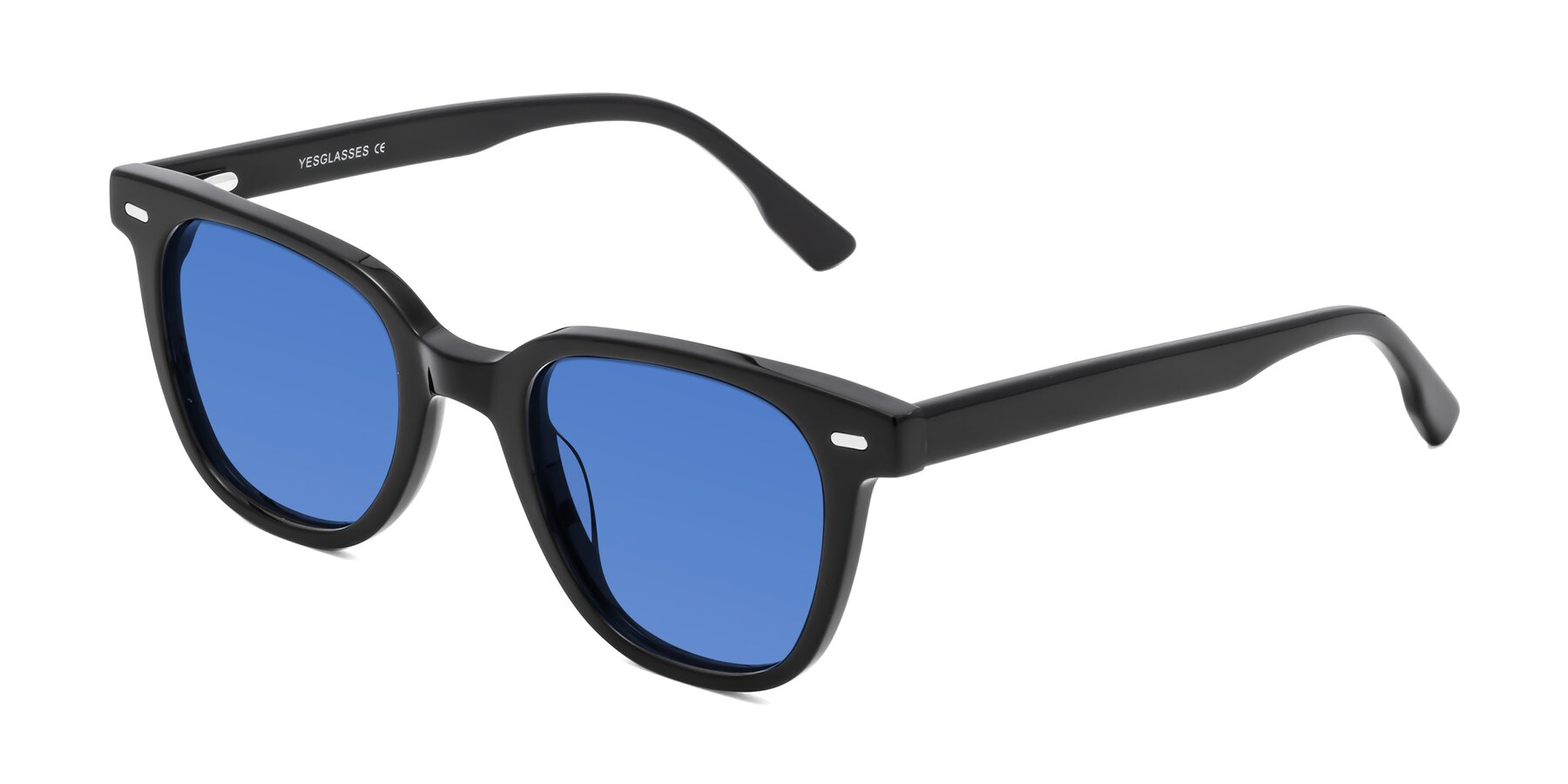 Angle of Beacon in Black with Blue Tinted Lenses