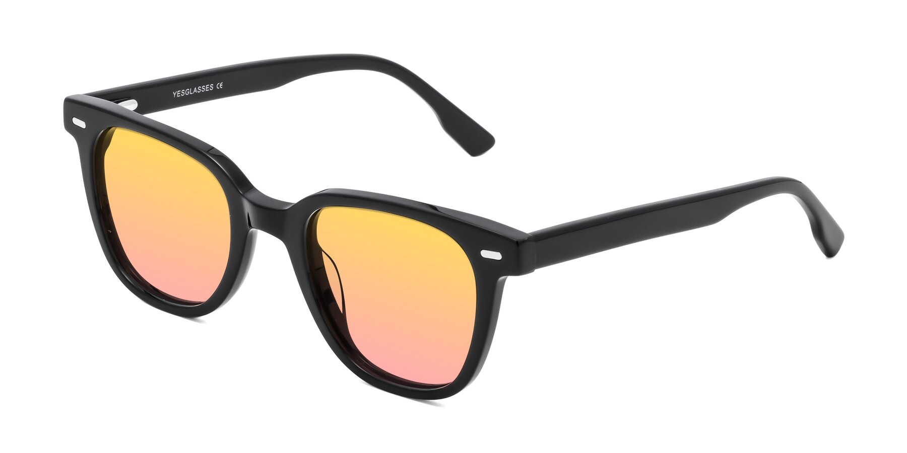 Angle of Beacon in Black with Yellow / Pink Gradient Lenses