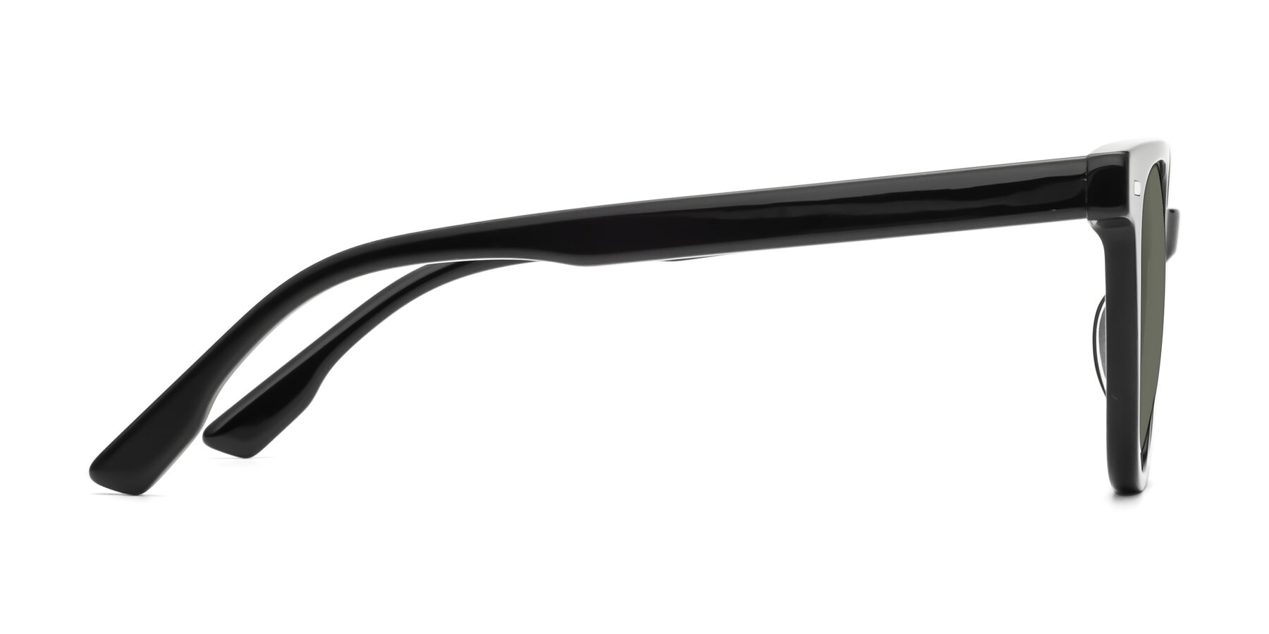 Side of Beacon in Black with Gray Polarized Lenses