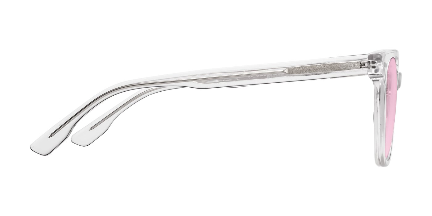 GLIMPSE SQUARE SUNGLASSES 554611 IN LIGHT PINK ACETATE
