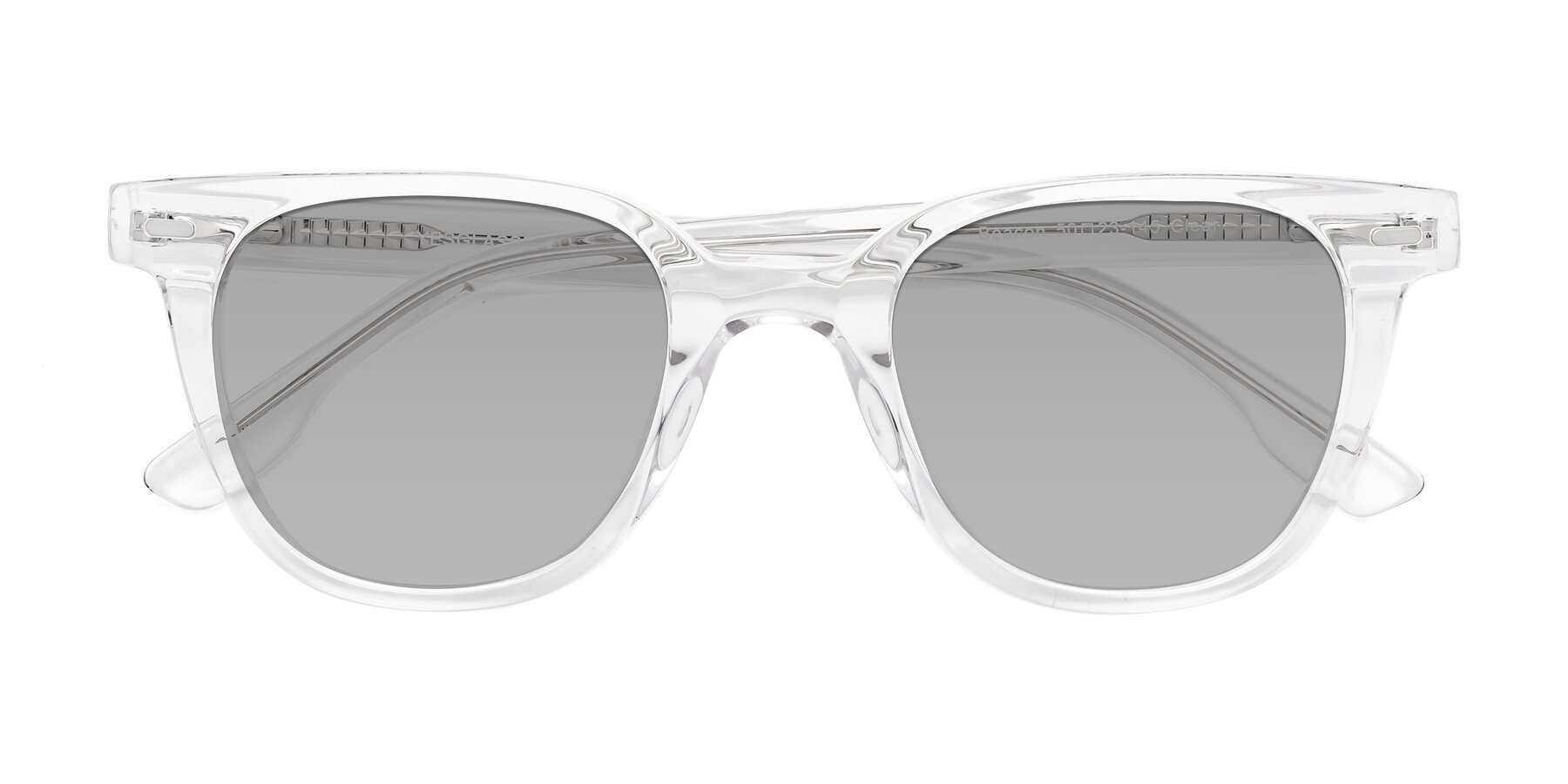 Folded Front of Beacon in Clear with Light Gray Tinted Lenses