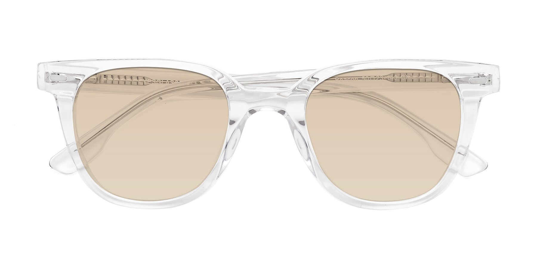 Folded Front of Beacon in Clear with Light Brown Tinted Lenses