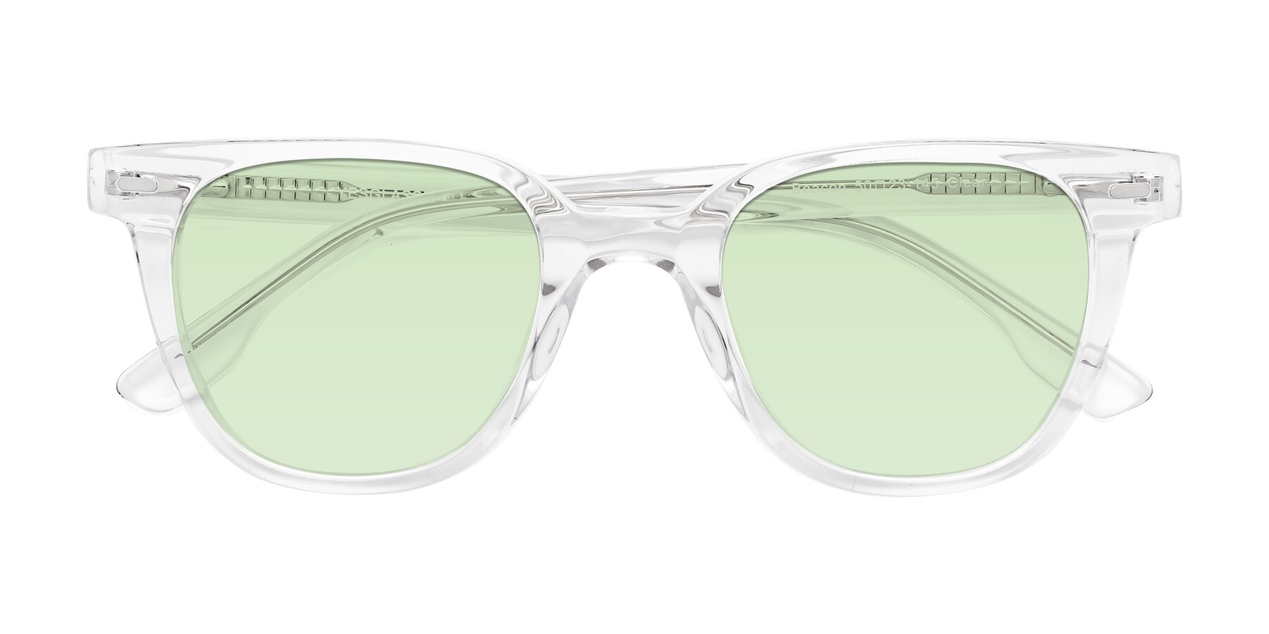 Folded Front of Beacon in Clear with Light Green Tinted Lenses