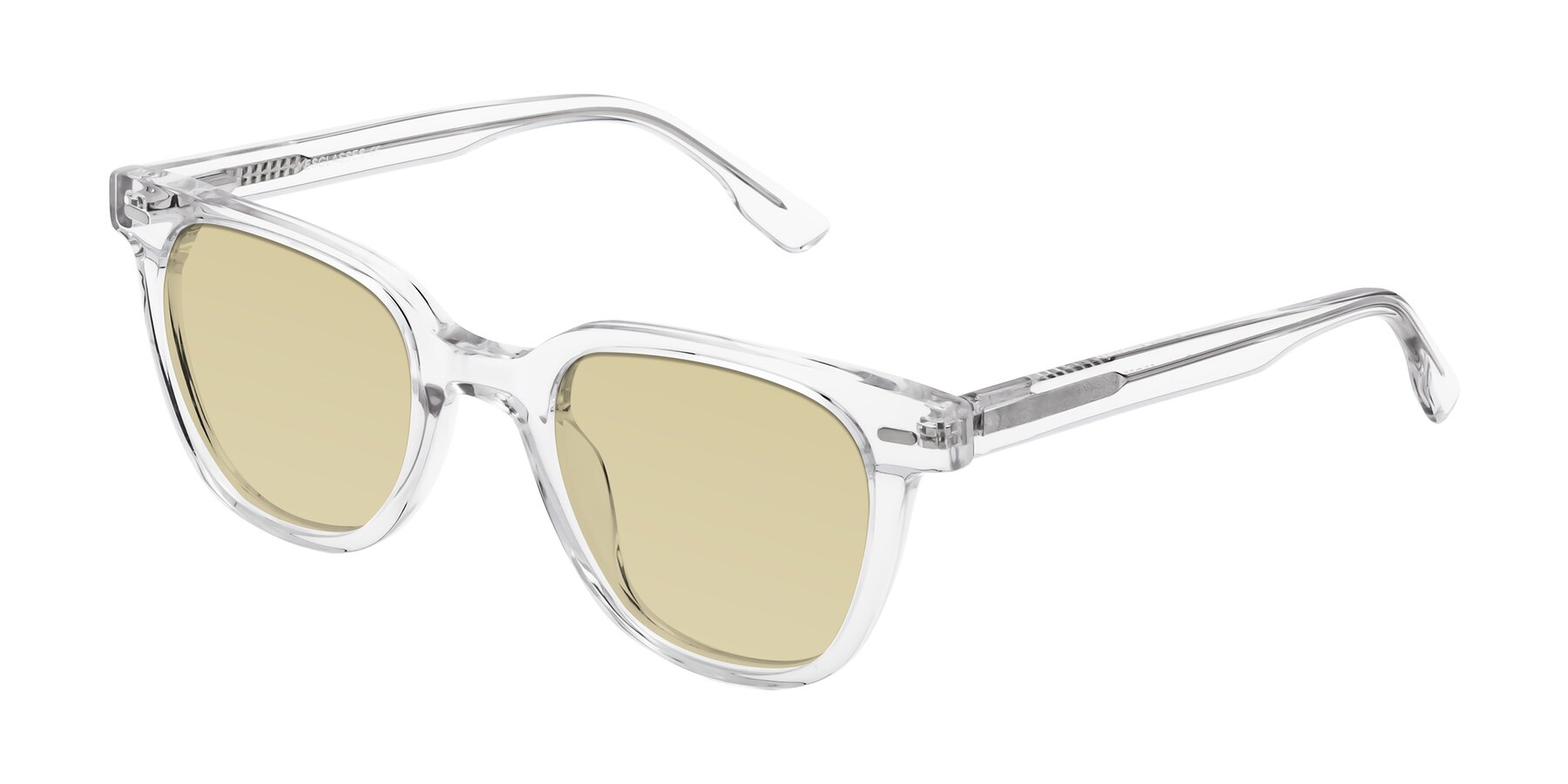 Angle of Beacon in Clear with Light Champagne Tinted Lenses