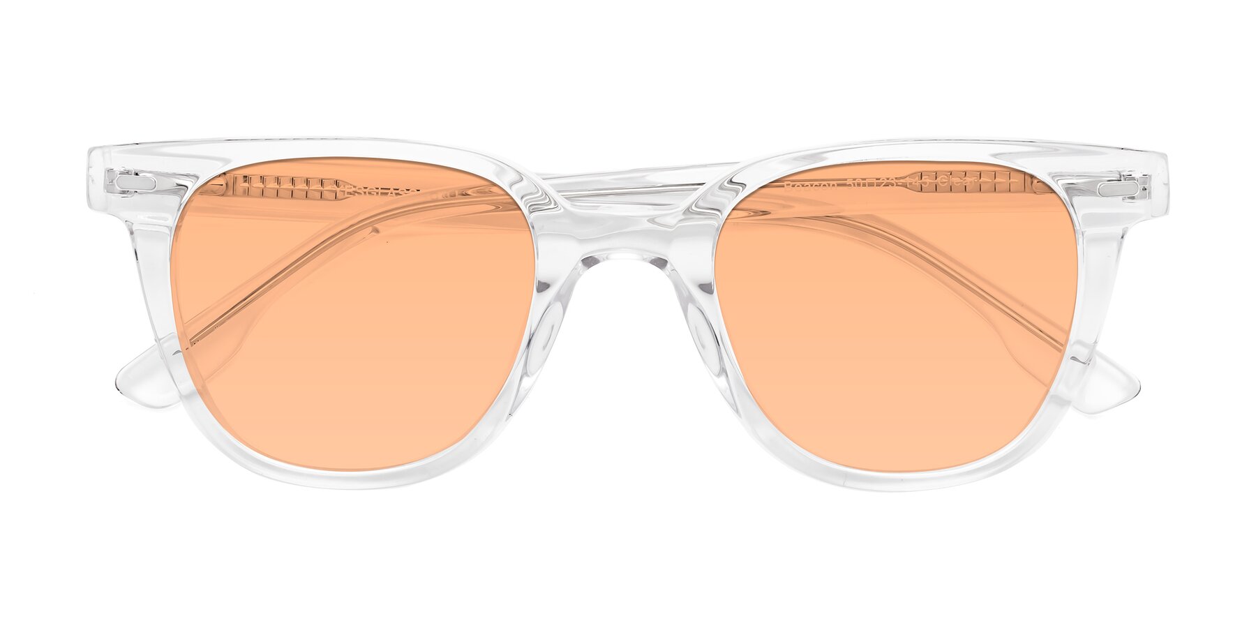Folded Front of Beacon in Clear with Light Orange Tinted Lenses