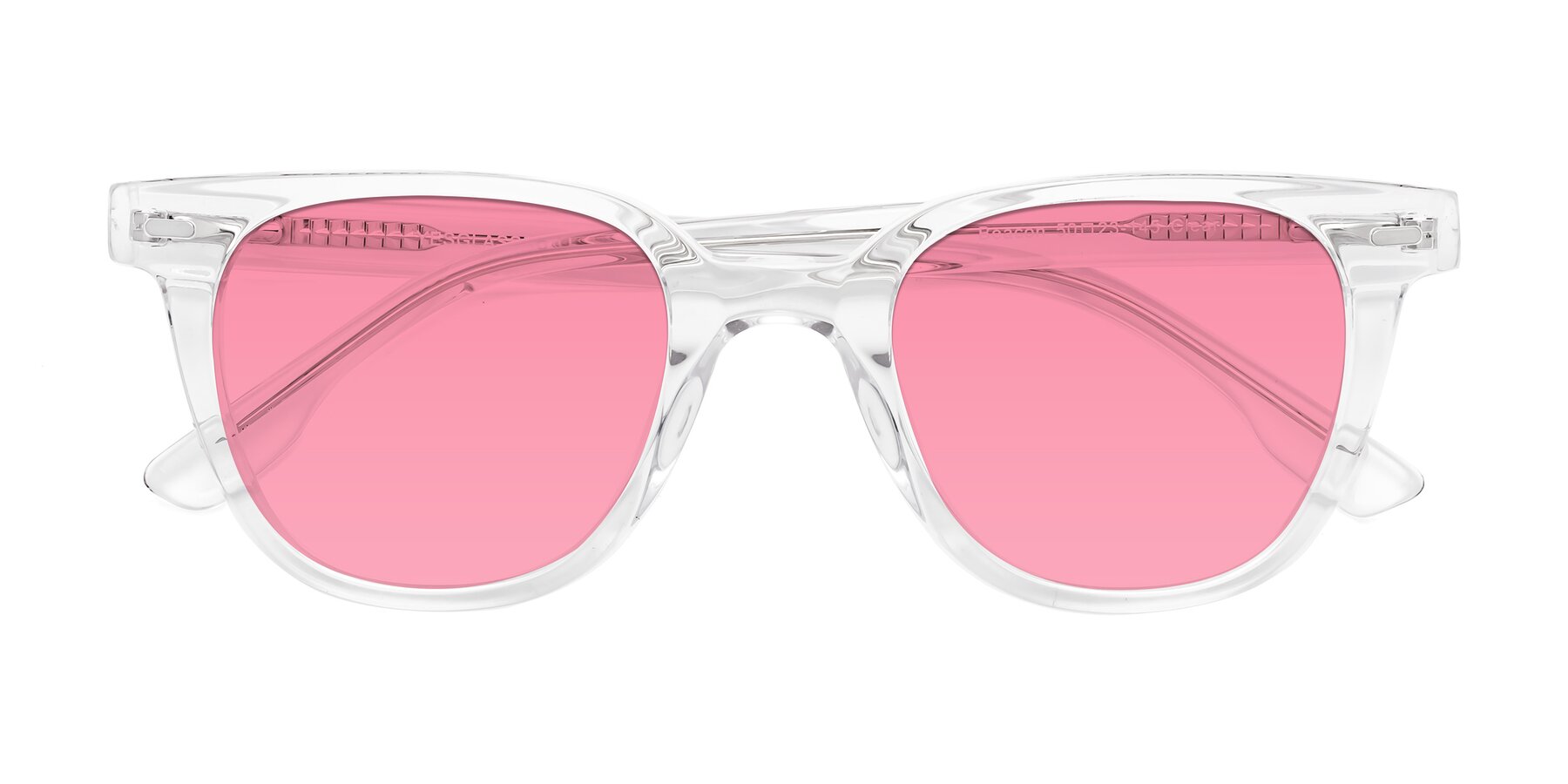 Folded Front of Beacon in Clear with Pink Tinted Lenses