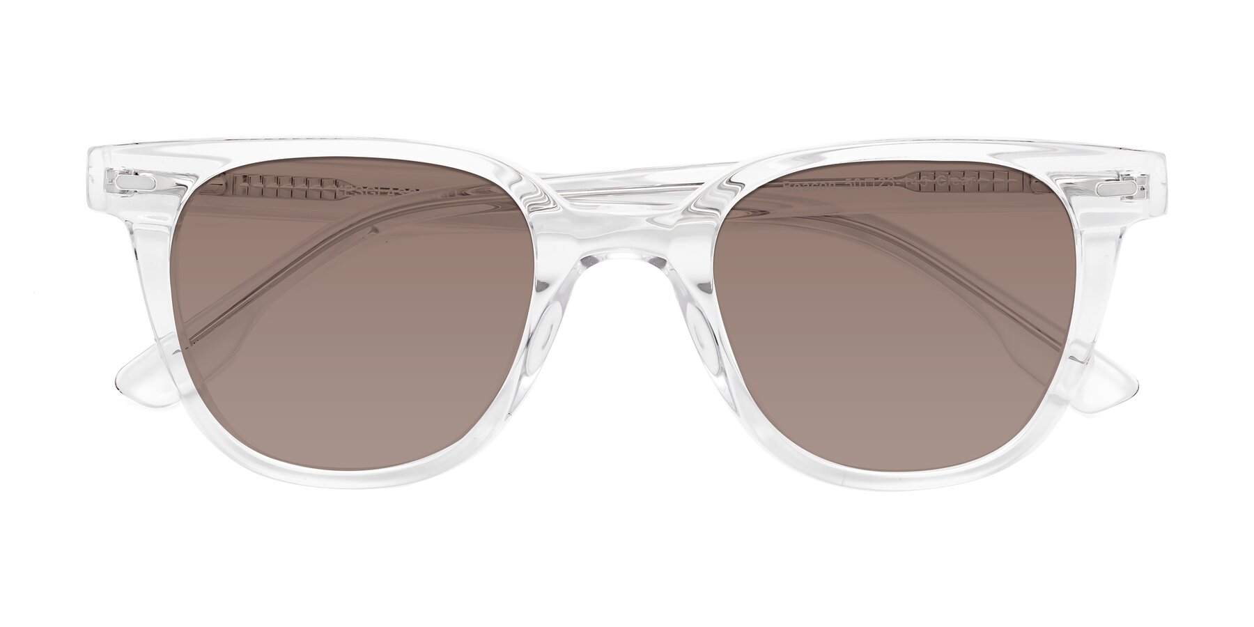 Folded Front of Beacon in Clear with Medium Brown Tinted Lenses