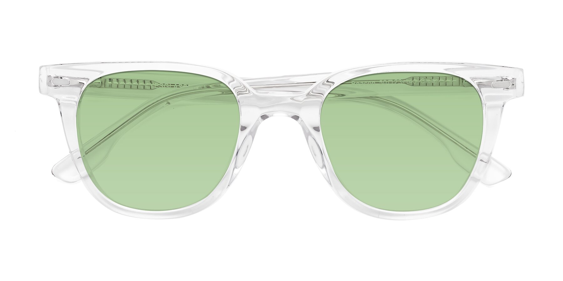 Folded Front of Beacon in Clear with Medium Green Tinted Lenses