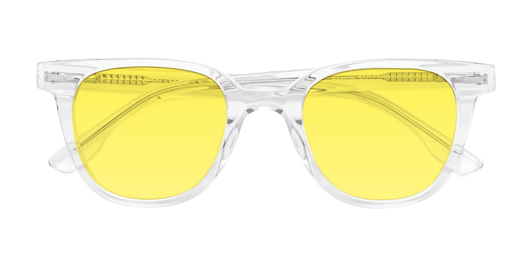 Folded Front of Beacon in Clear with Medium Yellow Tinted Lenses
