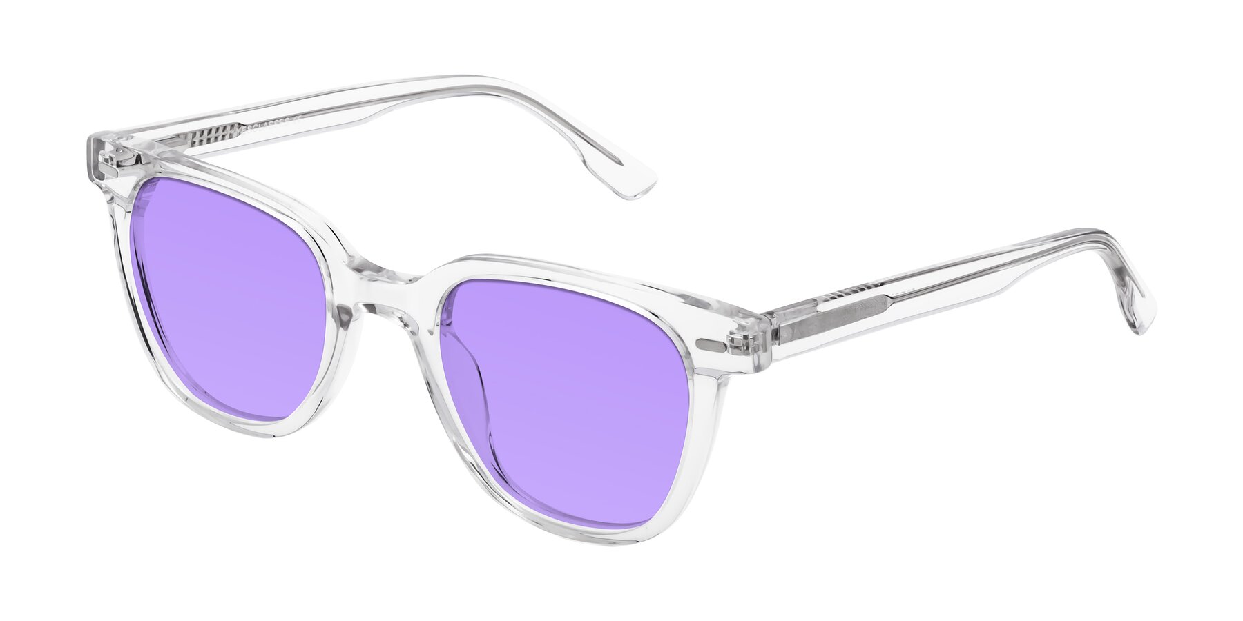 Angle of Beacon in Clear with Medium Purple Tinted Lenses