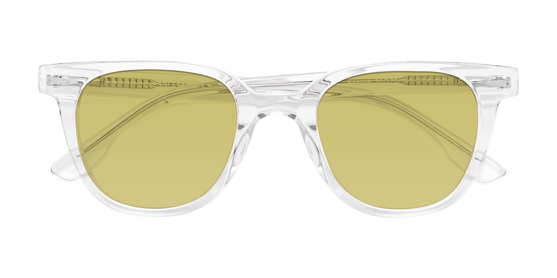 Folded Front of Beacon in Clear with Medium Champagne Tinted Lenses