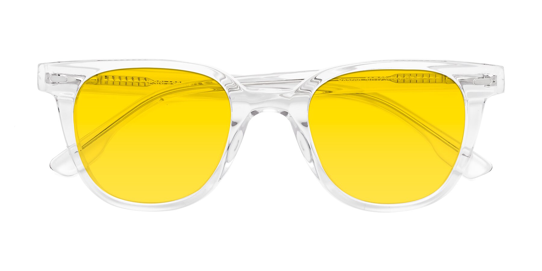 Folded Front of Beacon in Clear with Yellow Tinted Lenses