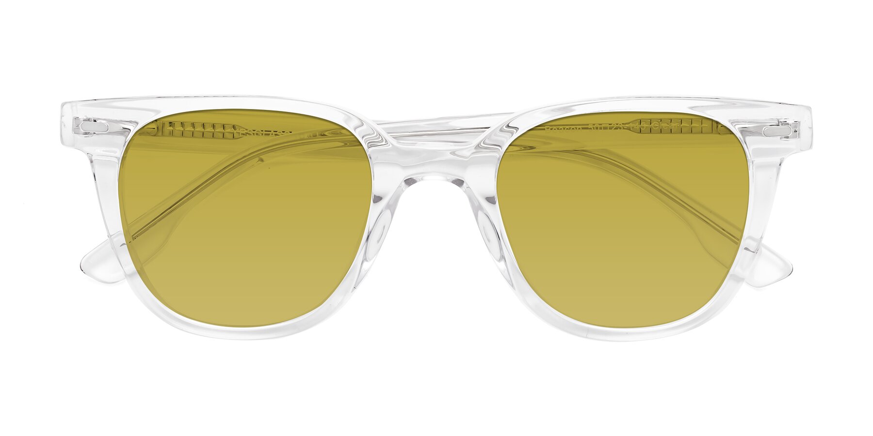 Folded Front of Beacon in Clear with Champagne Tinted Lenses