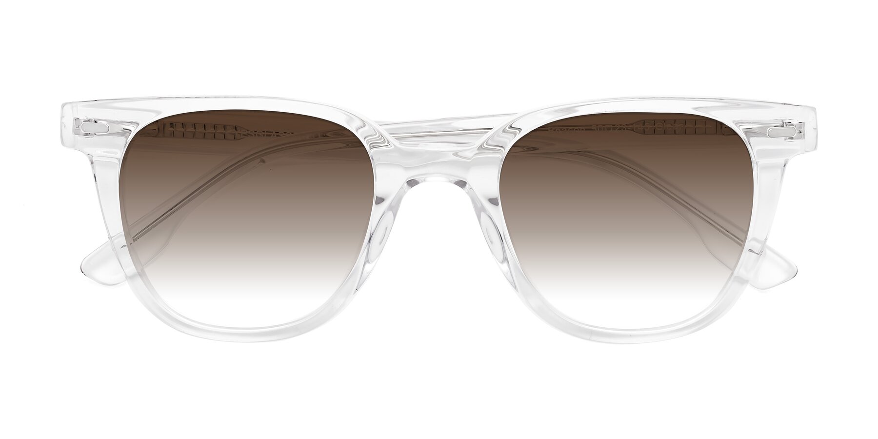 Folded Front of Beacon in Clear with Brown Gradient Lenses