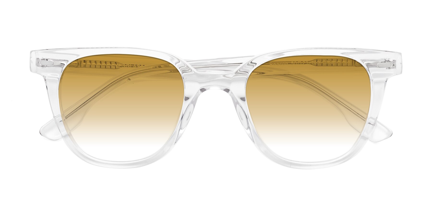 Folded Front of Beacon in Clear with Champagne Gradient Lenses