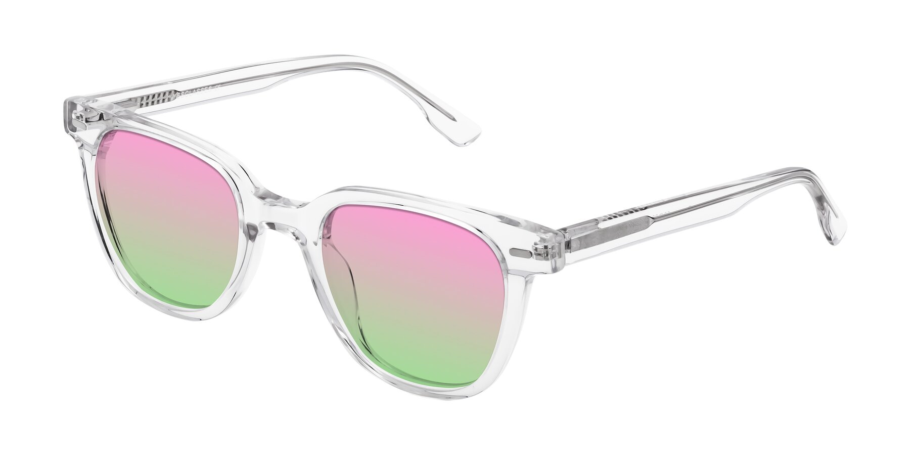 Angle of Beacon in Clear with Pink / Green Gradient Lenses