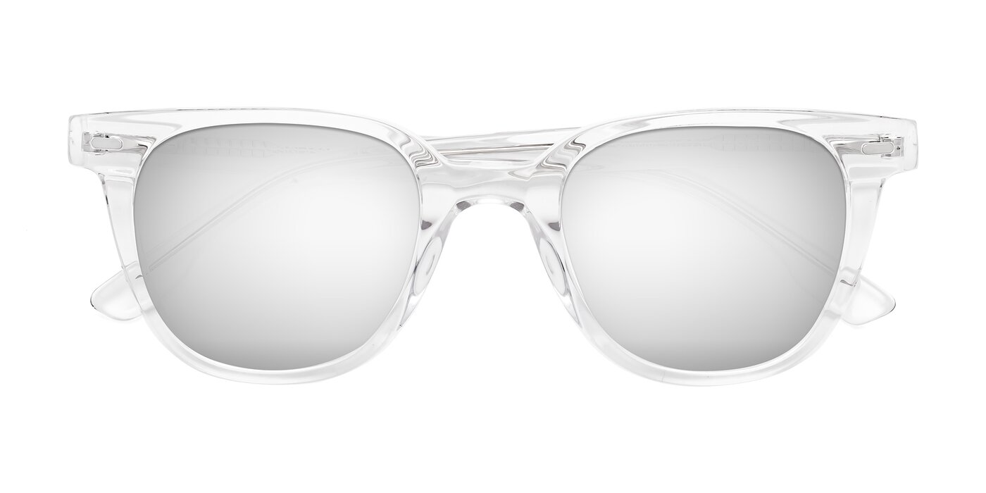 Beacon - Clear Flash Mirrored Sunglasses