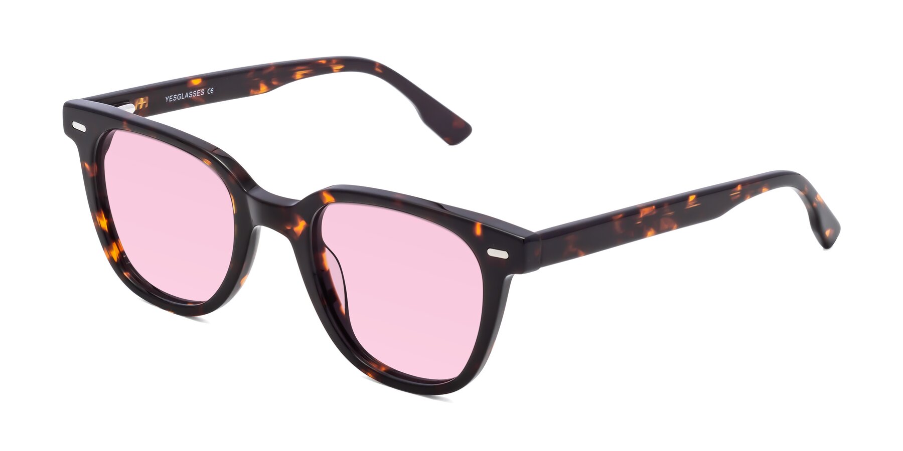 Angle of Beacon in Tortoise with Light Pink Tinted Lenses